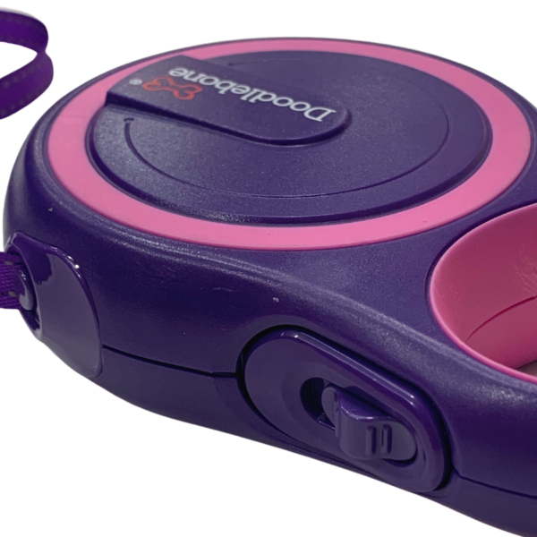 Doodlebone Originals Purple Retractable Dog Lead