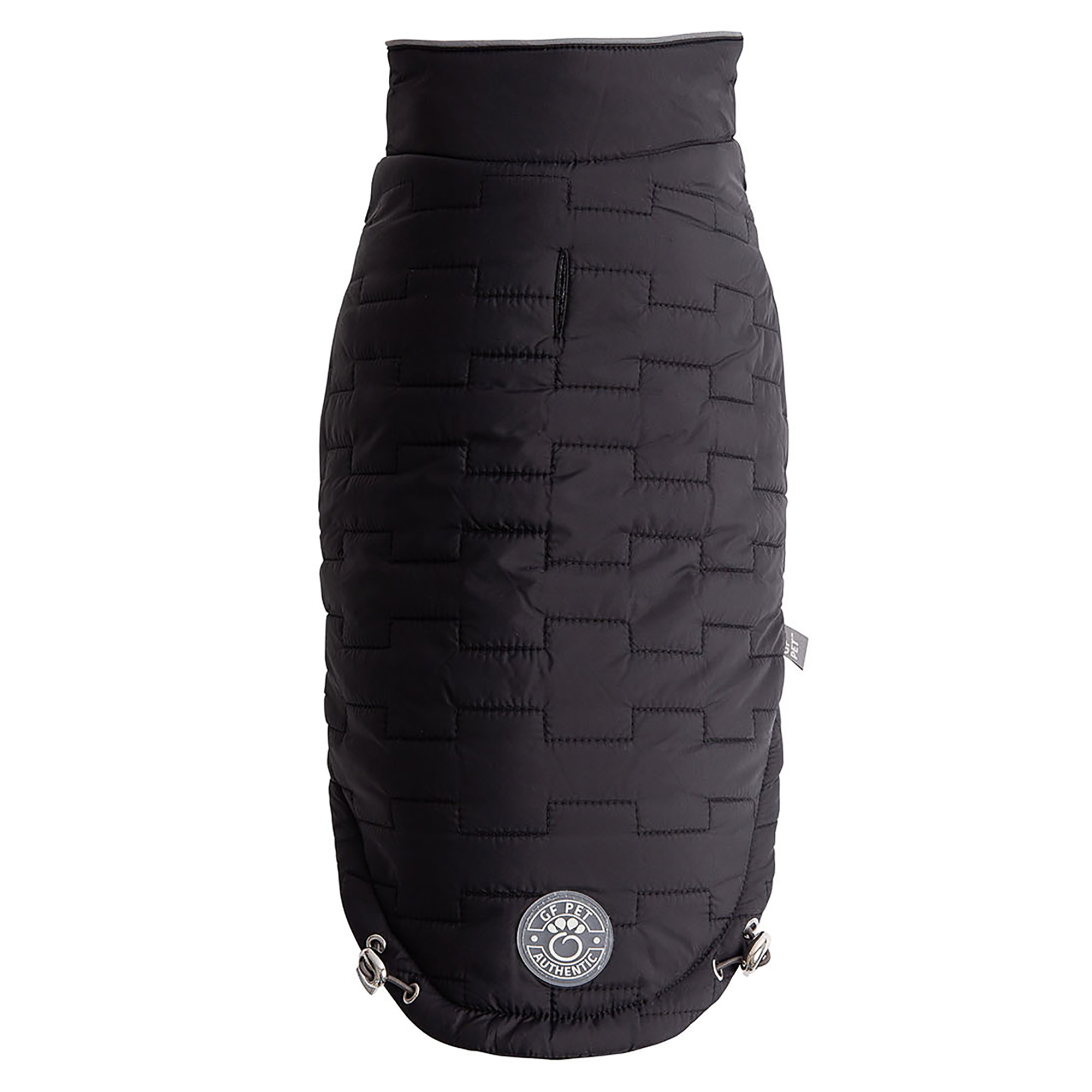 GF PET Reversible Elasto Fit Chalet Dog Jacket Black The Lancashire Dog Company