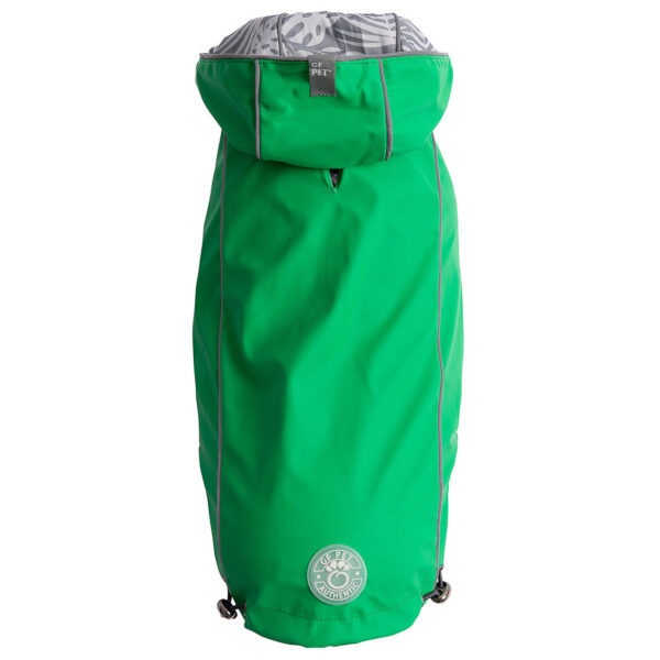 GF PET Green and Tropical Print Waterproof Reversible Raincoat
