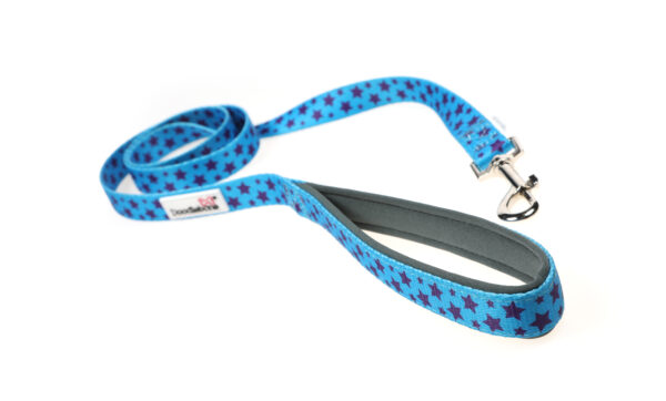 Doodlebone Originals Shoot For The Stars Blue Star Dog Lead