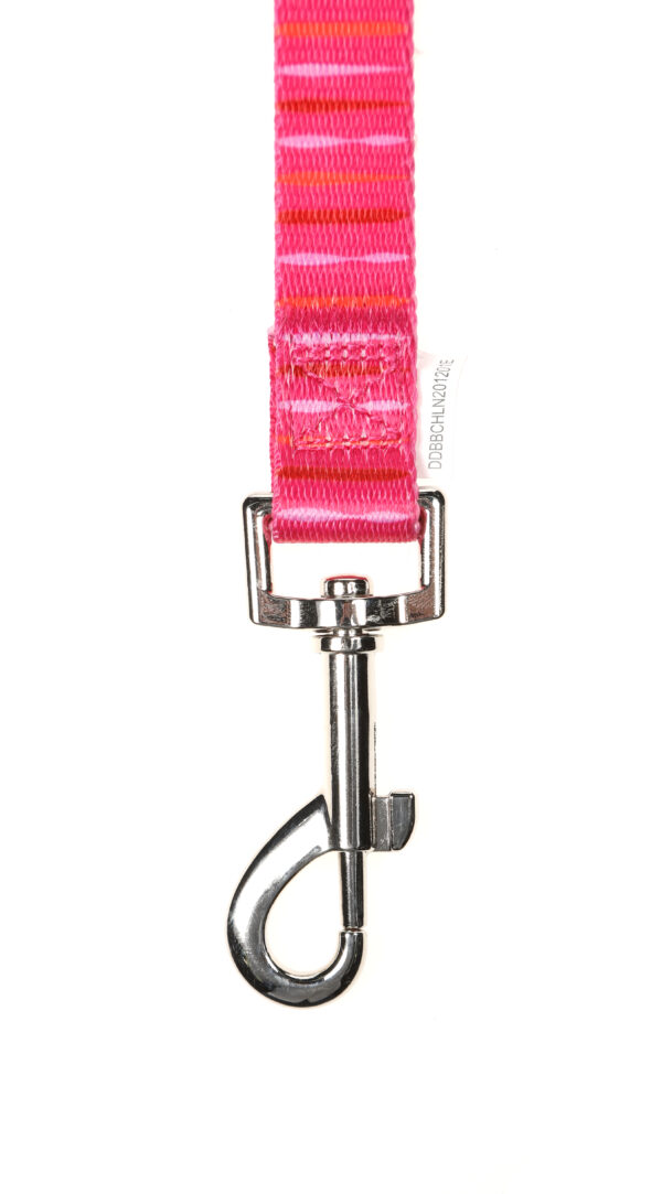 Doodlebone Originals Pink Addiction Pink Striped Dog Lead