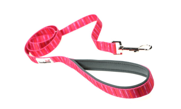 Doodlebone Originals Pink Addiction Pink Striped Dog Lead