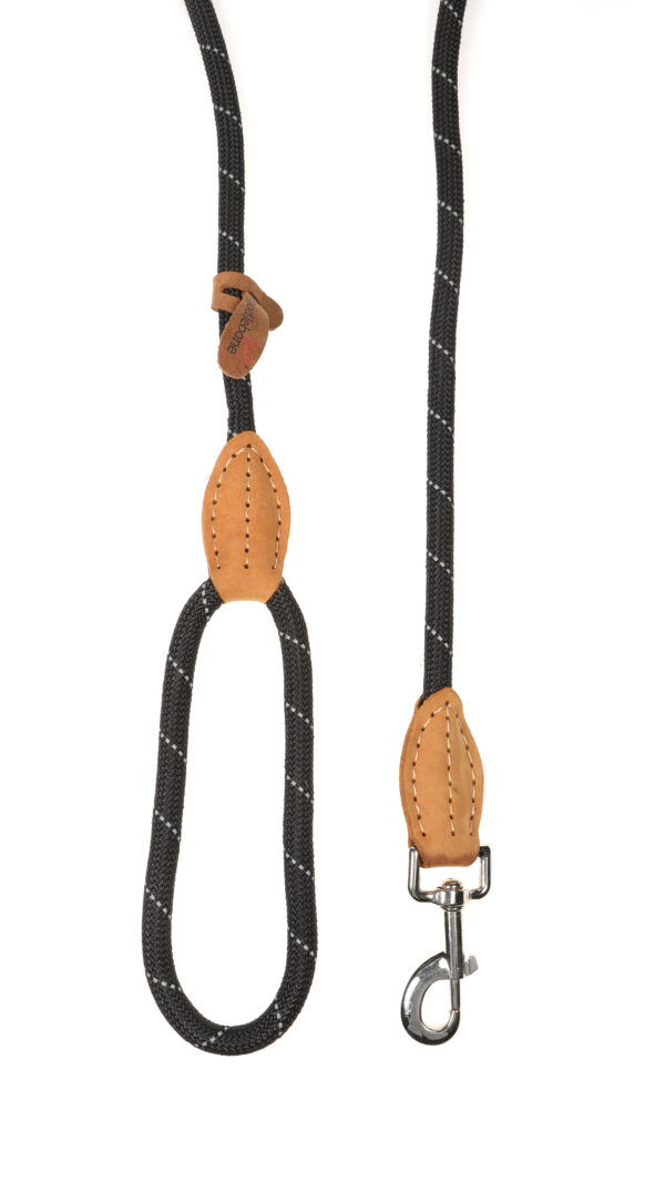 Doodlebone Originals Black Rope Dog Lead