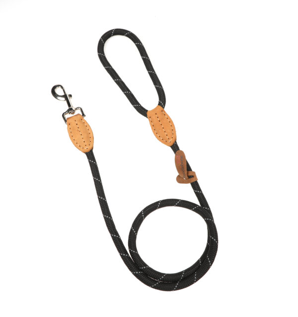 Doodlebone Originals Black Rope Dog Lead