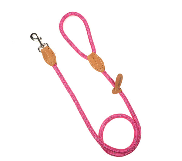 Doodlebone Originals Bright Pink Rope Dog Lead