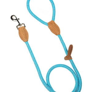 Doodlebone Originals Aqua Blue Rope Dog Lead