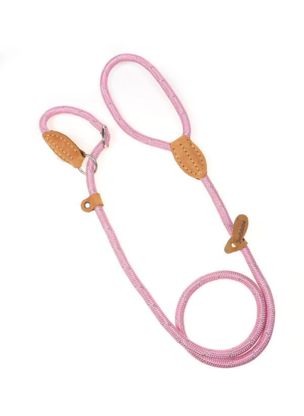Doodlebone Originals Light Pink Rope Dog Slip Lead