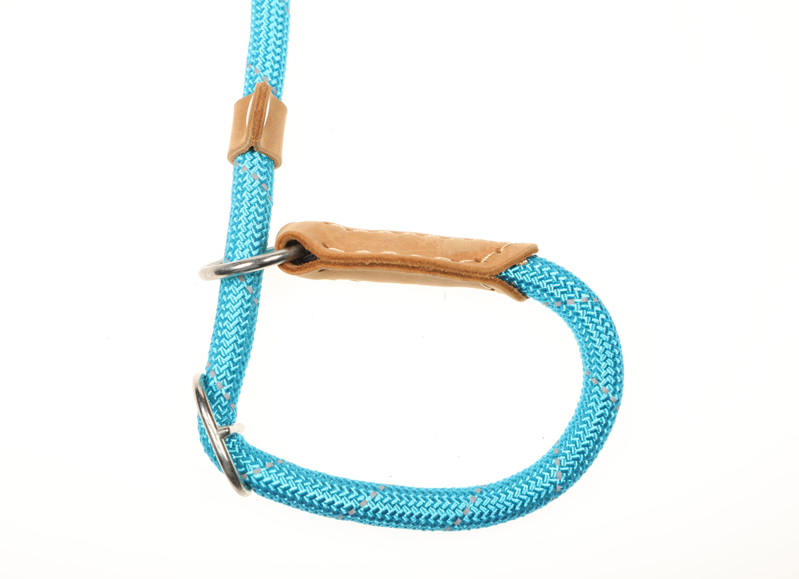 Doodlebone Originals Aqua Blue Rope Dog Slip Lead