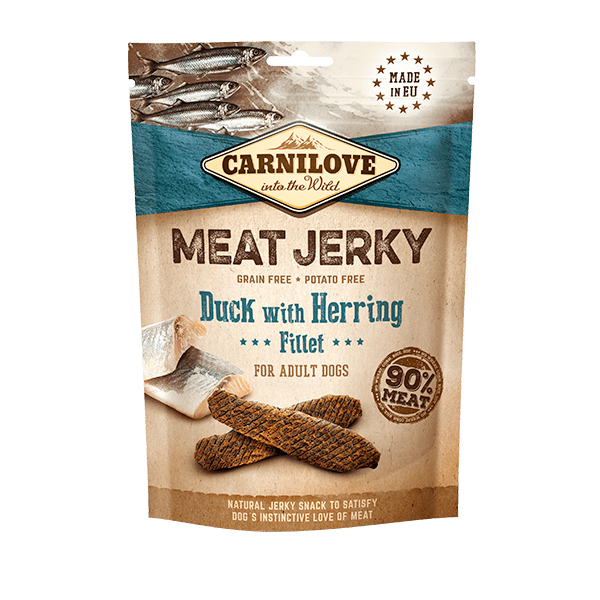 Carnilove Jerky Duck with Herring Fillet Grain Free Dog Treats