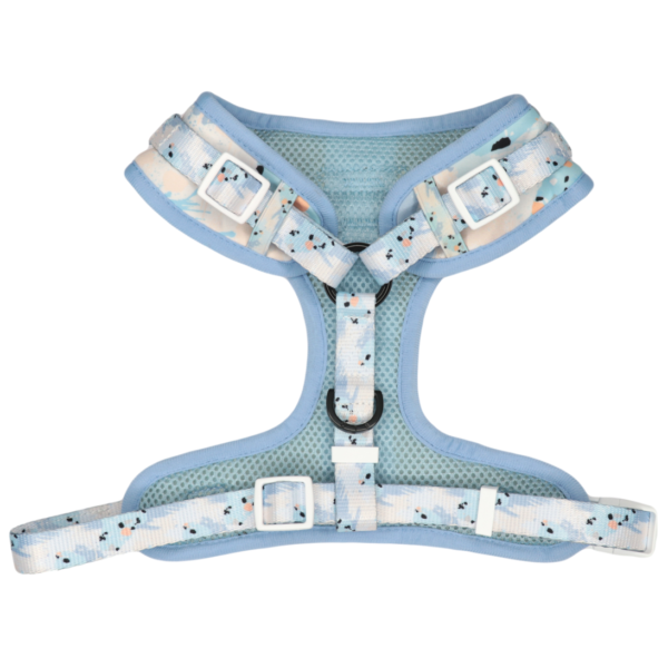 Big & Little Dogs Blue Splatter Terrazzo Adjustable Dog Harness