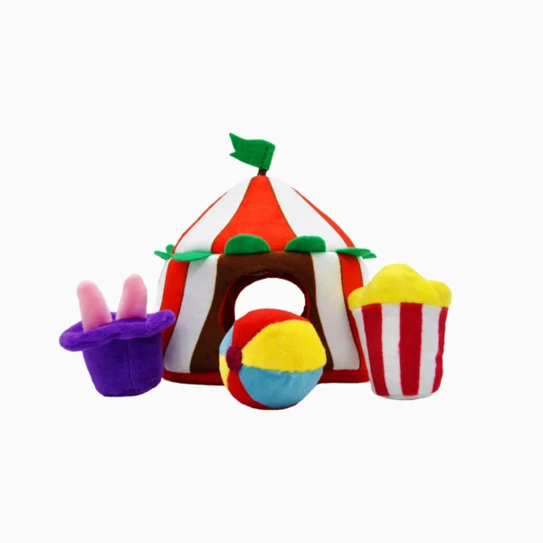 HugSmart Happy Circus Hide & Seek Interactive Dog Toy