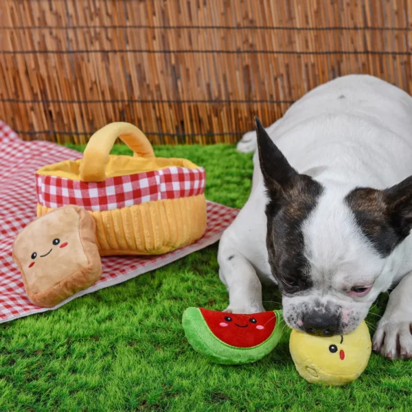HugSmart Picnic Basket Hide & Seek Interactive Dog Toy