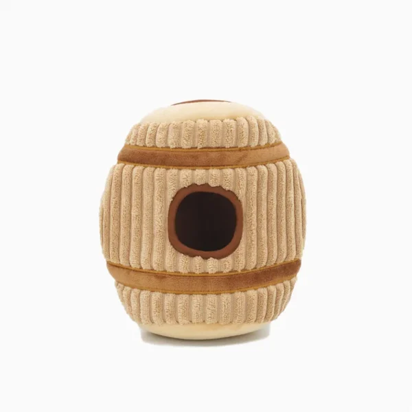 HugSmart Autumn Tailz Wine Barrel Hide & Seek Interactive Dog Toy