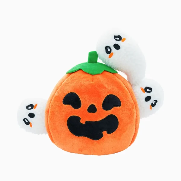 HugSmart Ghost Pumpkin Hide & Seek Interactive Halloween Dog Toy