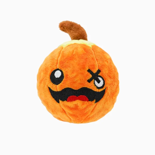 HugSmart Pumpkin Squeaky Ball Halloween Dog Toy
