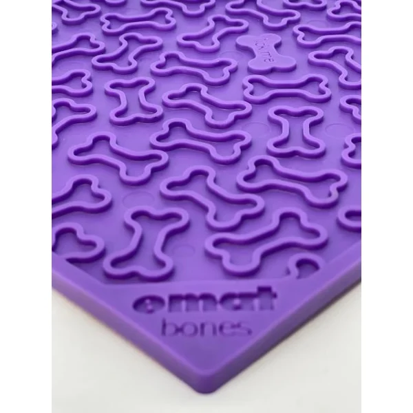 Purple SodaPup Bones Design eMat Enrichment Lickmat