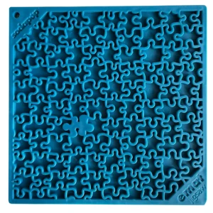 Blue SodaPup Jigsaw Design eMat Enrichment Lickmat