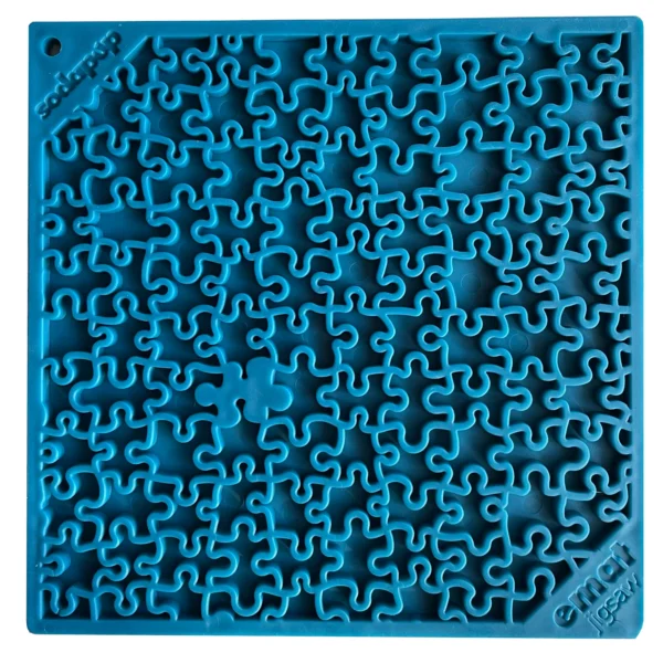 Blue SodaPup Jigsaw Design eMat Enrichment Lickmat