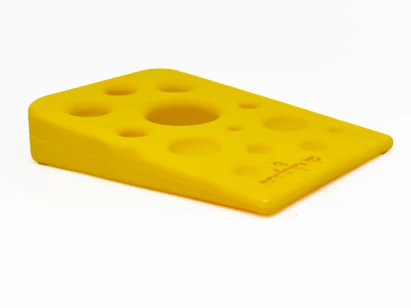 Swiss Cheese Wedge Durable Nylon Dog Chew Toy