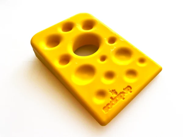 Swiss Cheese Wedge Durable Nylon Dog Chew Toy