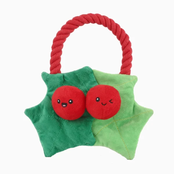 HugSmart Christmas Berry Christmas Dog Toy