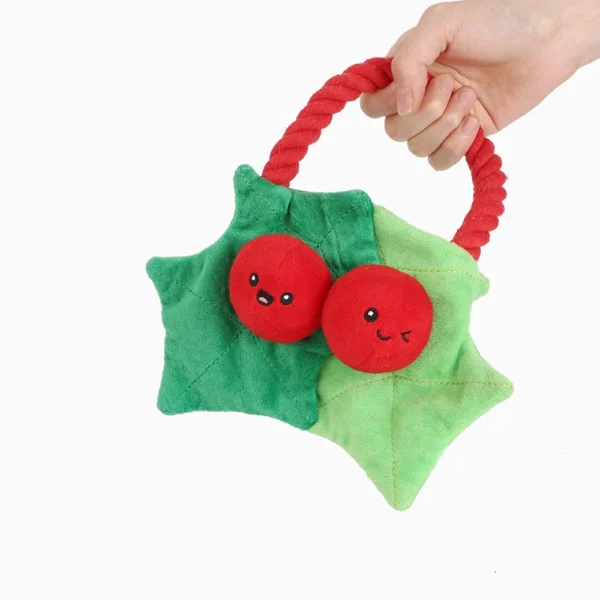 HugSmart Christmas Berry Christmas Dog Toy