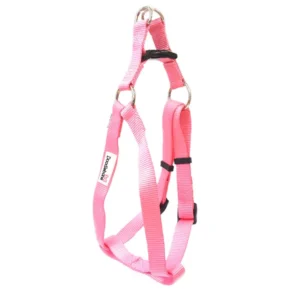 Doodlebone Bold Light Pink Adjustable Dog Harness