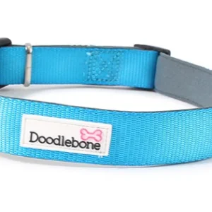 Doodlebone Bold Blue Padded Dog Collar