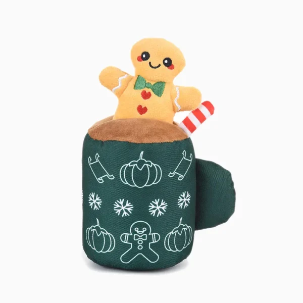 HugSmart Gingerbread Latte Christmas Dog Toy