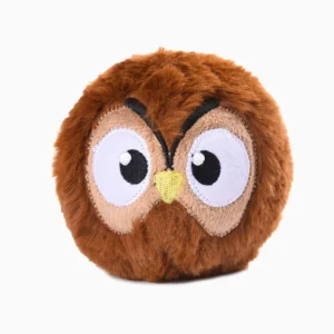 HugSmart Owl Ball Squeaky Dog Toy