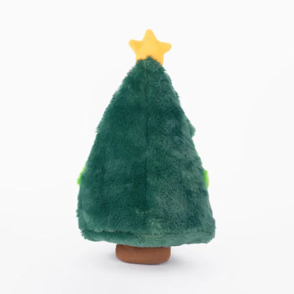 ZippyPaws Holiday Burrow Christmas Tree Interactive Christmas Dog Toy