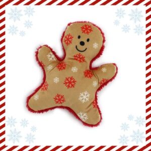 Ancol Gingerbread Man Christmas Dog Toy