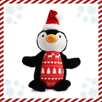 Ancol Peter Penguin Plush Christmas Dog Toy