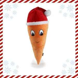 Ancol Giant Carrot Christmas Plush Dog Toy