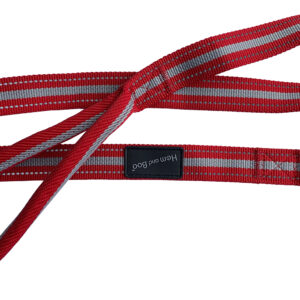 Red Hem and Boo Reflective Sports Dog Lead at The Lancashire Dog Company