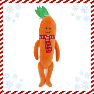 Ancol Katie the Carrot Plush Christmas Dog Toy at The Lancashire Dog Company