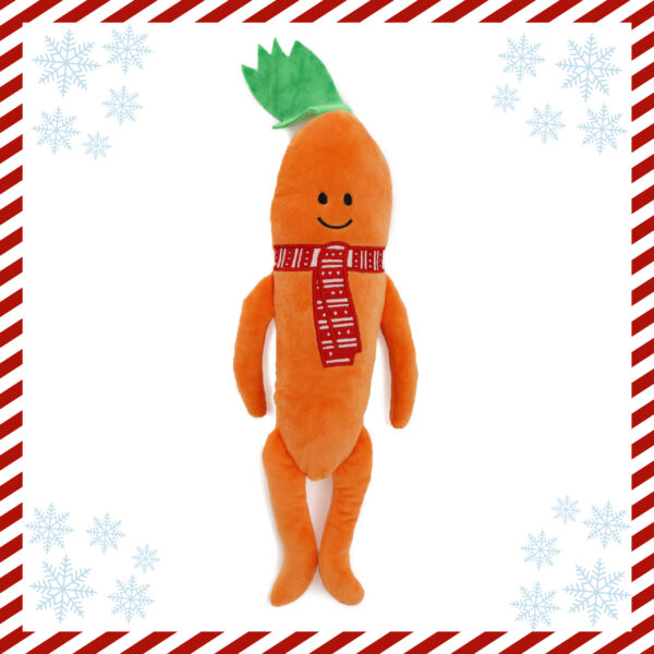 Ancol Katie the Carrot Plush Christmas Dog Toy at The Lancashire Dog Company