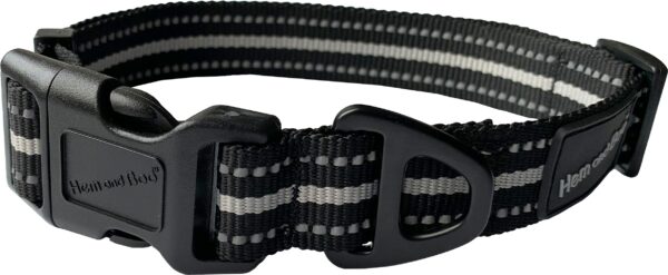 Hem and Boo Black Sports Dog Collar at The Lancashire Dog Company