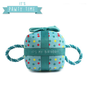 Ancol Large Blue 'It's My Birthday' Present Birthday Dog Toy