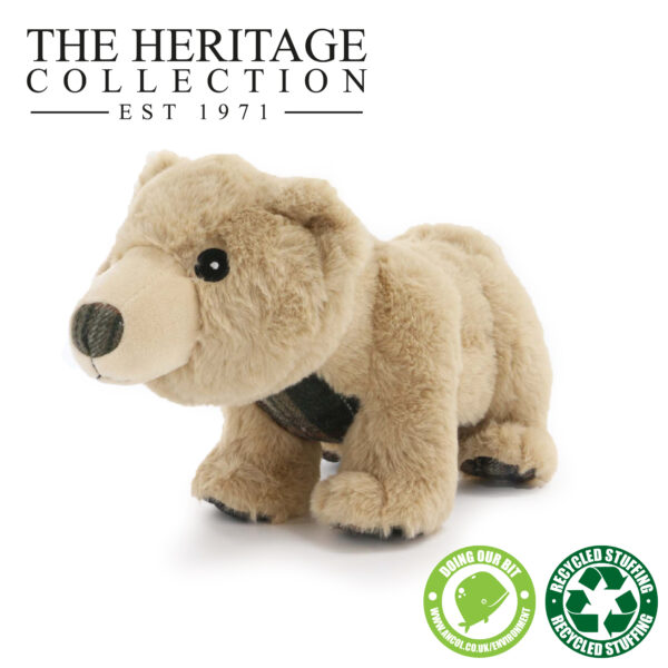 Ancol Heritage Tartan Bear Plush Dog Toy