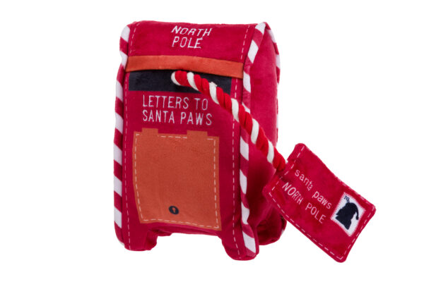 House of Paws North Pole Post Box Plush Christmas Dog Toy