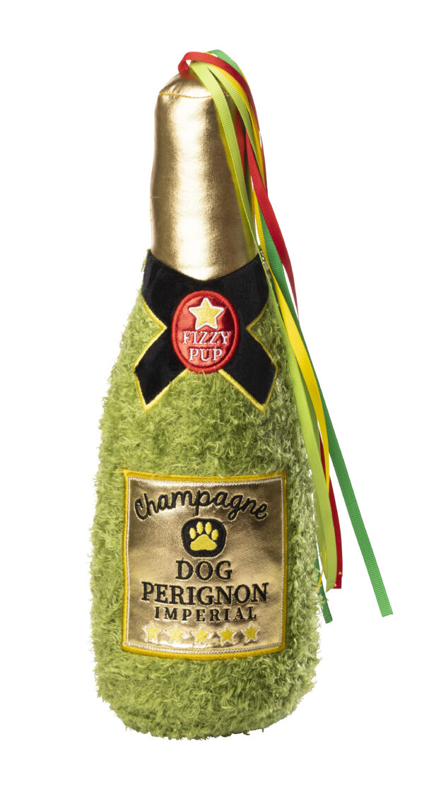 House of Paws Jumbo Champagne Christmas Dog Toy