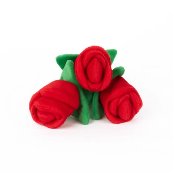 ZippyPaws Bouquet of Roses Squeaky Valentines Dog Toy