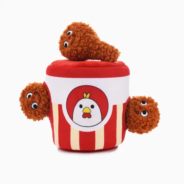 HugSmart Food Party Fried Chicken Interactive Dog Toy