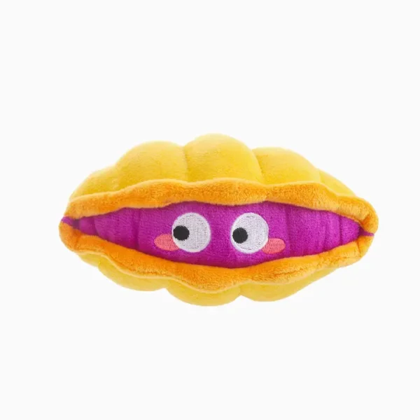 HugSmart Ocean Pals Clam Plush Dog Toy