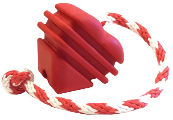 SodaPup Heart on a String Durable Tug Toy