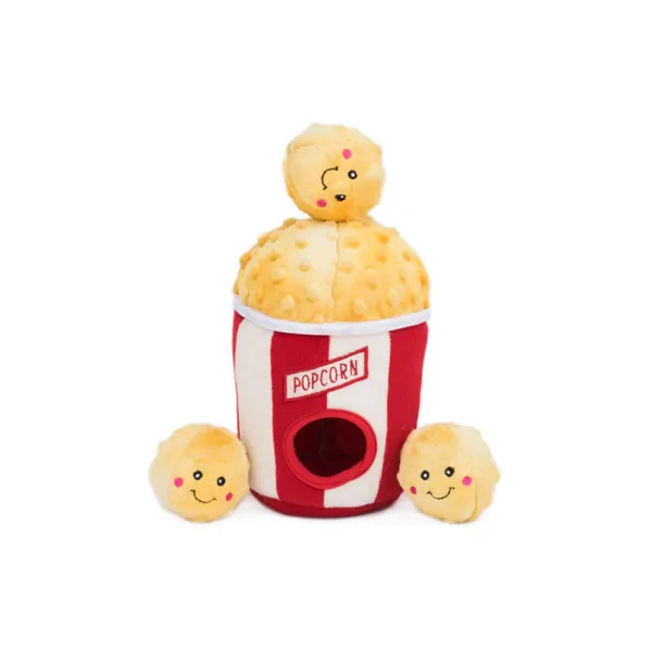 ZippyPaws Zippy Burrow Popcorn Bucket Interactive Dog Toy