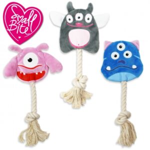 Ancol Small Bite Lil Monsters Squeaky Puppy Dog Toy