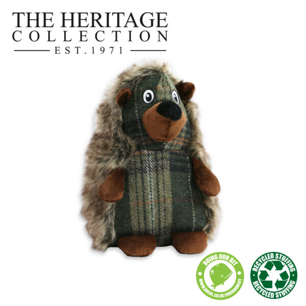 Ancol Heritage Hedgehog Soft Squeaky Dog Toy