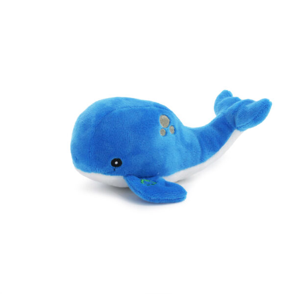 Ancol Made From Mini Whale Plush Puppy Dog Toy